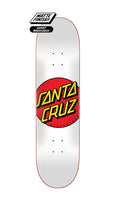 Santa Cruz - 8.0" Classic Dot White Skateboard Deck
