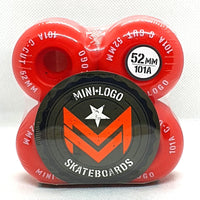 Mini Logo - 52MM 101A C-Cut Red Skateboard Wheels