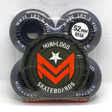 Mini Logo - 52MM 101A C-Cut Black Skateboard Wheels