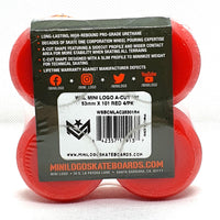 Mini Logo - 53MM 101A A-Cut Red Skateboard Wheels