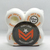 Mini Logo - 53MM 101A A-Cut White Skateboard Wheels